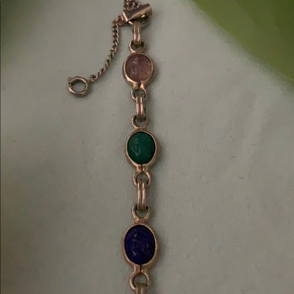 Vintage scarab jeweled bracelet - Picture 4 of 8